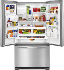 Whirlpool 25 Cu. Ft. French Door Refrigerator with Water Dispenser in Fingerprint-Resistant - Stainless Steel