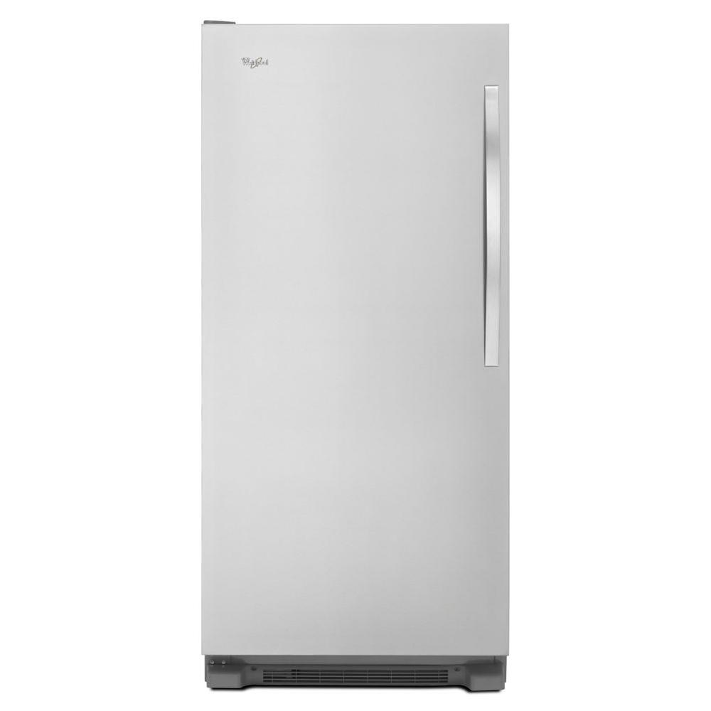 Whirlpool 17.7 Cu. Ft. SideKicks Frost Free Upright Freezer in Monochromatic - Stainless Steel