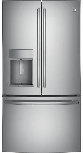 4 Piece Kitchen Appliances Package with French Door Refrigerator, Electric Range, Dishwasher and Over the Range Microwave in Stainless Steel
