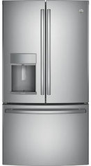 4 Piece Kitchen Appliances Package with French Door Refrigerator, Electric Range, Dishwasher and Over the Range Microwave in Stainless Steel