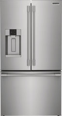 Frigidaire Professional 5-Piece Kitchen Appliance Package – Counter-Depth French Door Refrigerator, Induction Cooktop,  Fully Integrated Dishwasher, Combination Electric Wall Oven & Under-Cabinet Range Hood in Stainless Steel