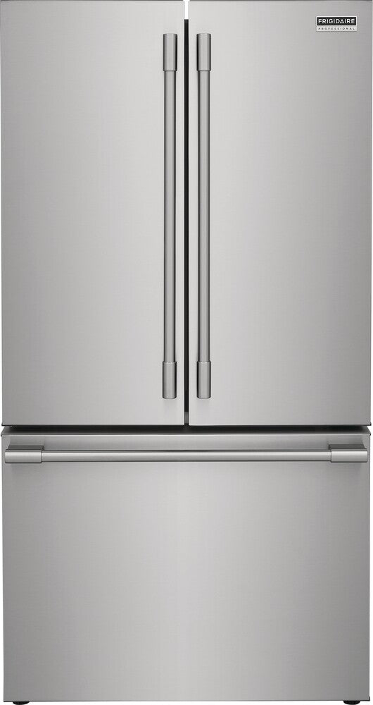 Frigidaire 6-Piece Kitchen Appliance Package – Counter-Depth French Door Refrigerator, Freestanding Gas Range,  Fully Integrated Built-In Dishwasher, Over-The-Range Microwave, Beverage Center &  Wine Cooler in Stainless Steel