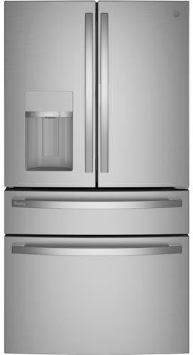 4 Piece Kitchen Appliances Package with French Door Refrigerator, Electric Range, Dishwasher and Over the Range Microwave in Stainless Steel