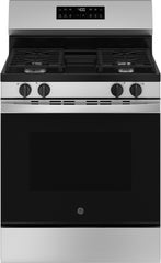 4 Piece Kitchen Appliances Package with Top Freezer Refrigerator, Gas Range and Dishwasher in Stainless Steel