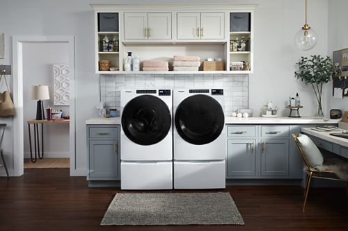 Whirlpool 4.5 Cu. Ft. High-Efficiency Stackable Front Load Washer with Steam and Quick Wash Cycle - White