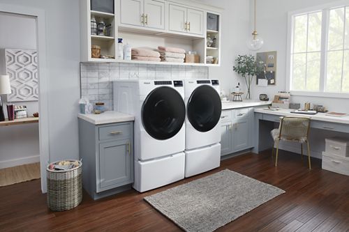 Whirlpool 4.5 Cu. Ft. High-Efficiency Stackable Front Load Washer with Steam and Quick Wash Cycle - White