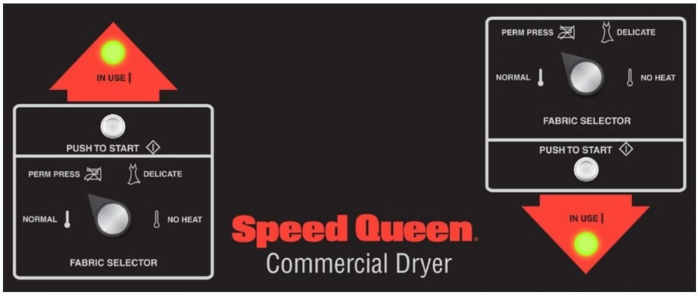 Speed Queen 27 Inch Commercial Gas Stack Dryer with 14 Cu. Ft. Total Capacity SSGSXAGS113TW01