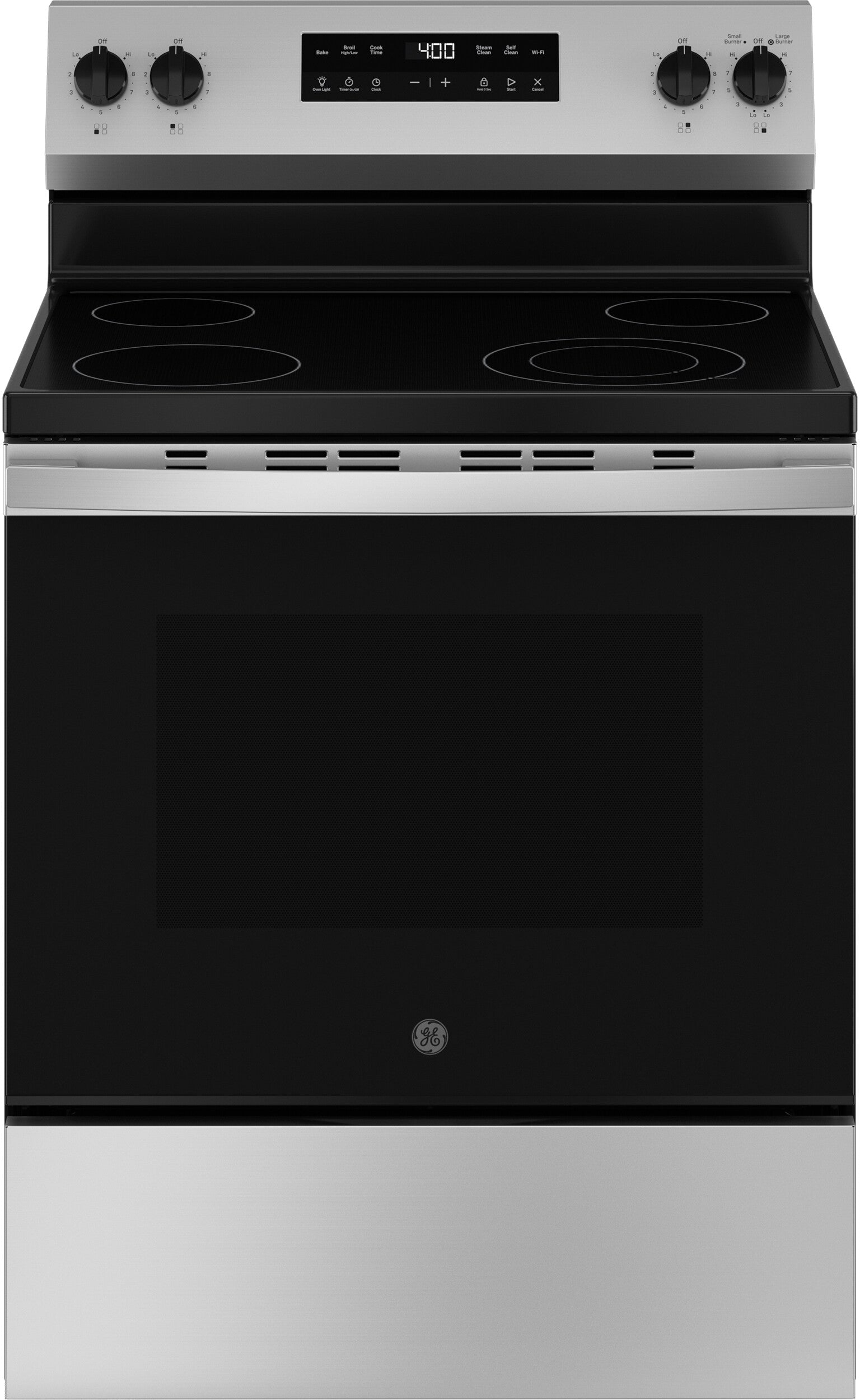 4 Piece Kitchen Appliances Package with Top Freezer Refrigerator, Electric Range, Dishwasher and Over the Range Microwave in Stainless Steel