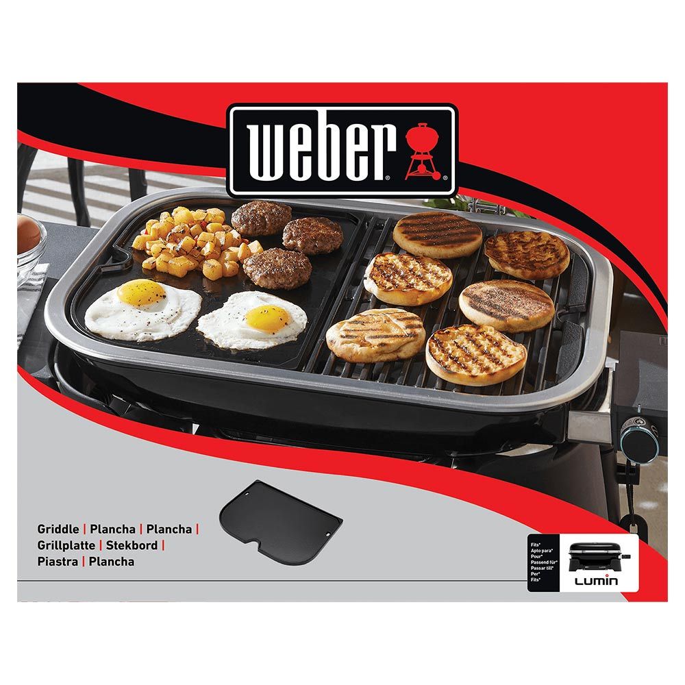 Weber Griddle for Lumin Electric Grills 6612