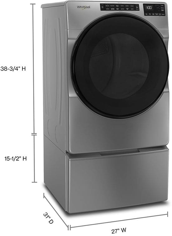 Whirlpool 7.4 Cu. Ft. Vented Electric Dryer - Chrome Shadow