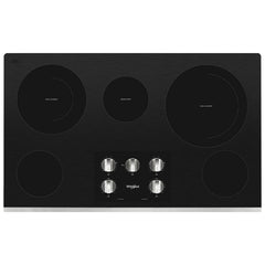 Whirlpool 36 in. Radiant Electric Ceramic Glass Cooktop with 5 Elements - Stainless Steel