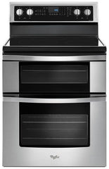 Whirlpool 4-Piece Kitchen Appliance Package – French Door Refrigerator, Electric Range, Fully Integrated Dishwasher & Over-the-Range Microwave in Stainless Steel