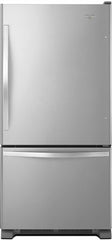 Whirlpool 4-Piece Kitchen Appliance Package – Bottom-Freezer Refrigerator, Freestanding Gas Range, Fully Integrated Dishwasher & Over-the-Range Microwave in Stainless Steel