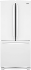 Whirlpool 30-inch Wide French Door Refrigerator - 20 cu. ft.- White