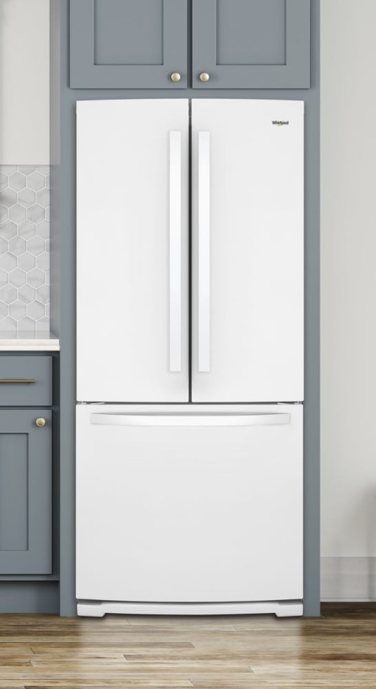 Whirlpool 30-inch Wide French Door Refrigerator - 20 cu. ft.- White