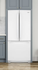 Whirlpool 30-inch Wide French Door Refrigerator - 20 cu. ft.- White