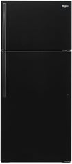 Whirlpool 28-inch Wide Top Freezer Refrigerator - 14 cu. ft. - Black