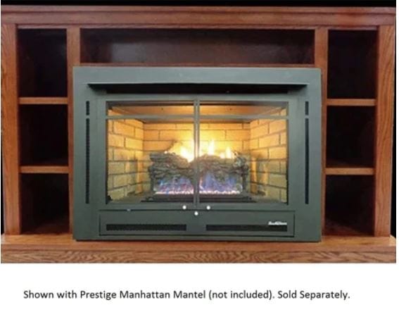 Buck Stove 34" Model 34ZC Manhattan Vent-Free Gas Stove with Variable Speed Blower